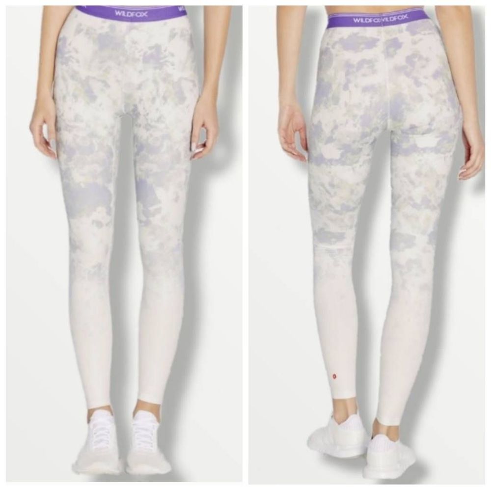WILDFOX Purple Floral Ombre Leggings